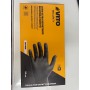 Gants jetables nitrile noir non-poudré Ultra-résistant avec Picot par 100