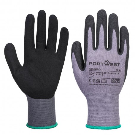 Portwest AB350 | (x12) Gant de Manutention Léger Grip en Nitrile