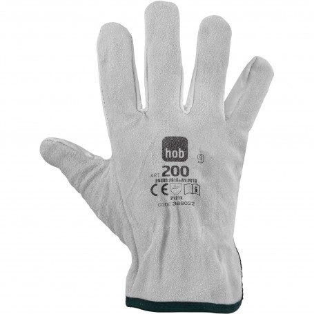 Neri 200-HOB | Gant de Manutention en Cuir fleur & croute