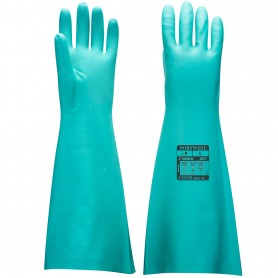Portwest A813 | Gant Chimique en Nitrile Vert 48cm