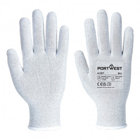 Portwest A197 | Gant Antistatique en Polyester et Fibres de Carbone