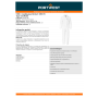 Portwest ST80 | (x50) Combinaison Jetable Résistante au Feu 55g Type 5/6