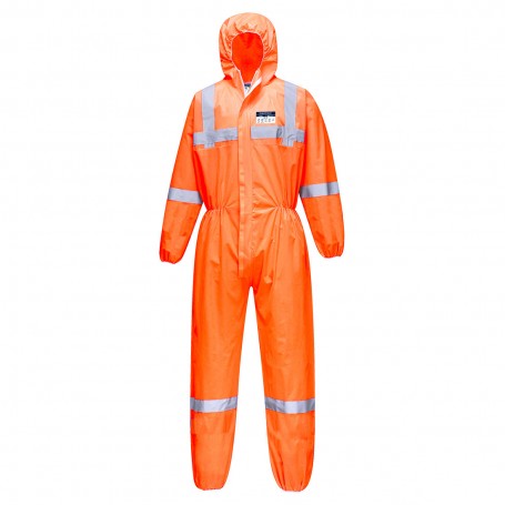 Portwest ST36 | (x50) Combinaison Jetable Réfléchissante Orange Type 5/6
