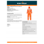 Portwest ST36 | (x50) Combinaison Jetable Réfléchissante Orange Type 5/6